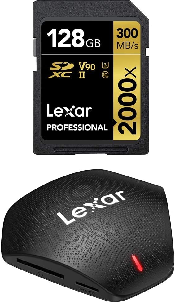 128GB SDXC UHS-II Card, Up To 300MB/s Read B338