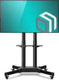 Mobile TV Stand for 40 to 65 Inch TV with Wheels Shelves N944966