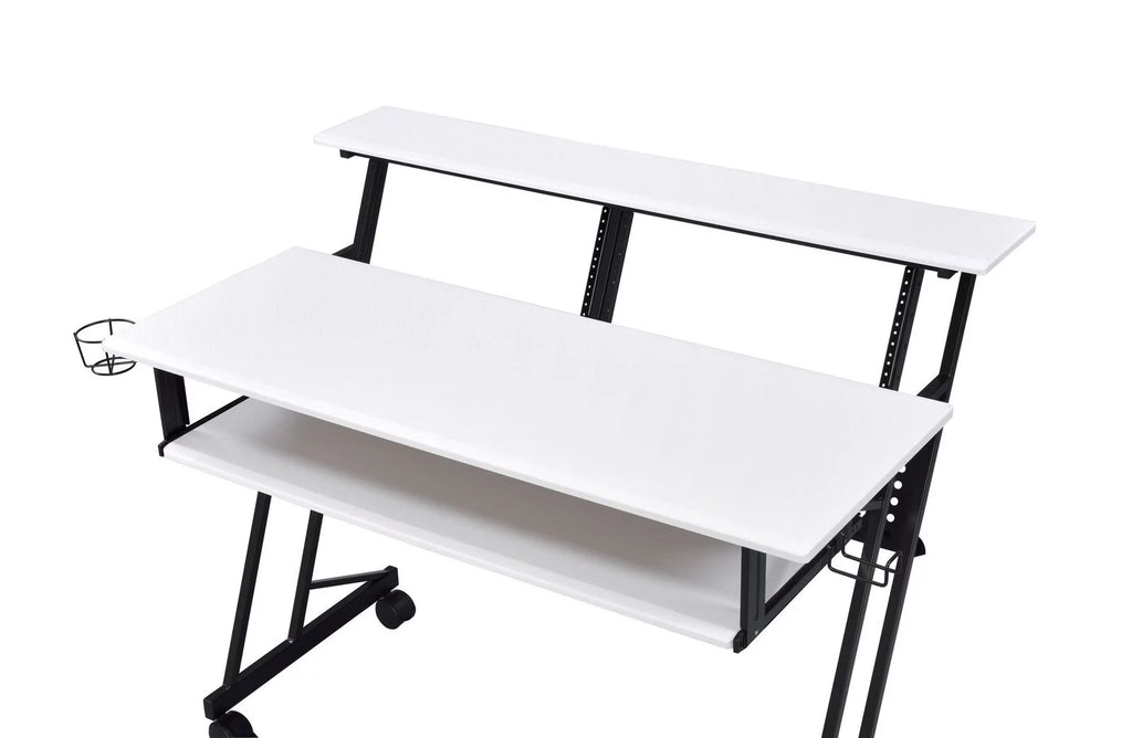 White & Black Computer Desk E57947