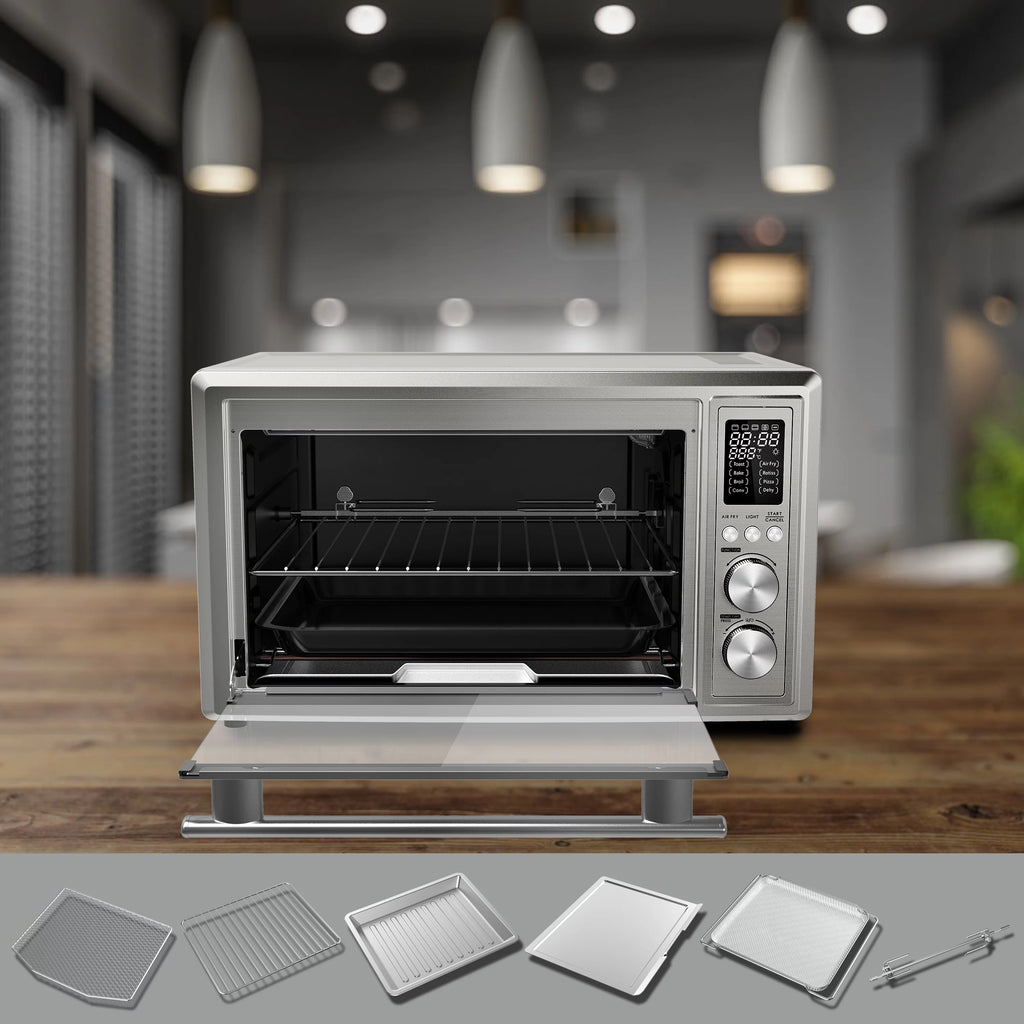 1.1 Cu.Ft. Digital Stainless Steel Toaster Oven with Air Fry C454