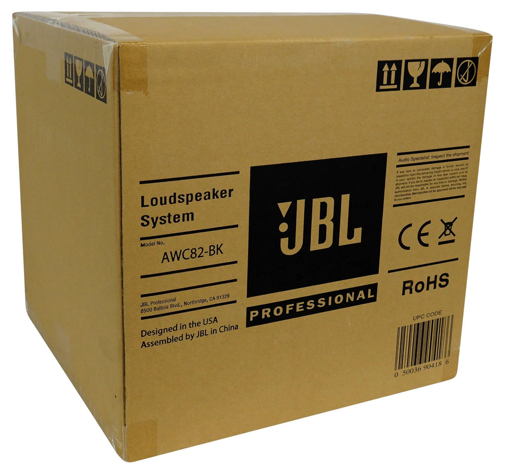 Black 8" Indoor/Outdoor Commercial Speakers B956