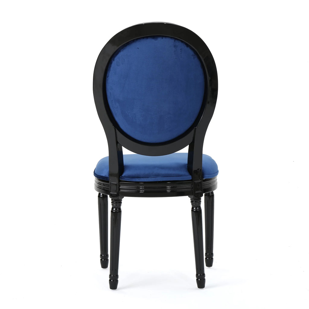 Navy Blue Velvet Dining Chairs Set of 2 T804603