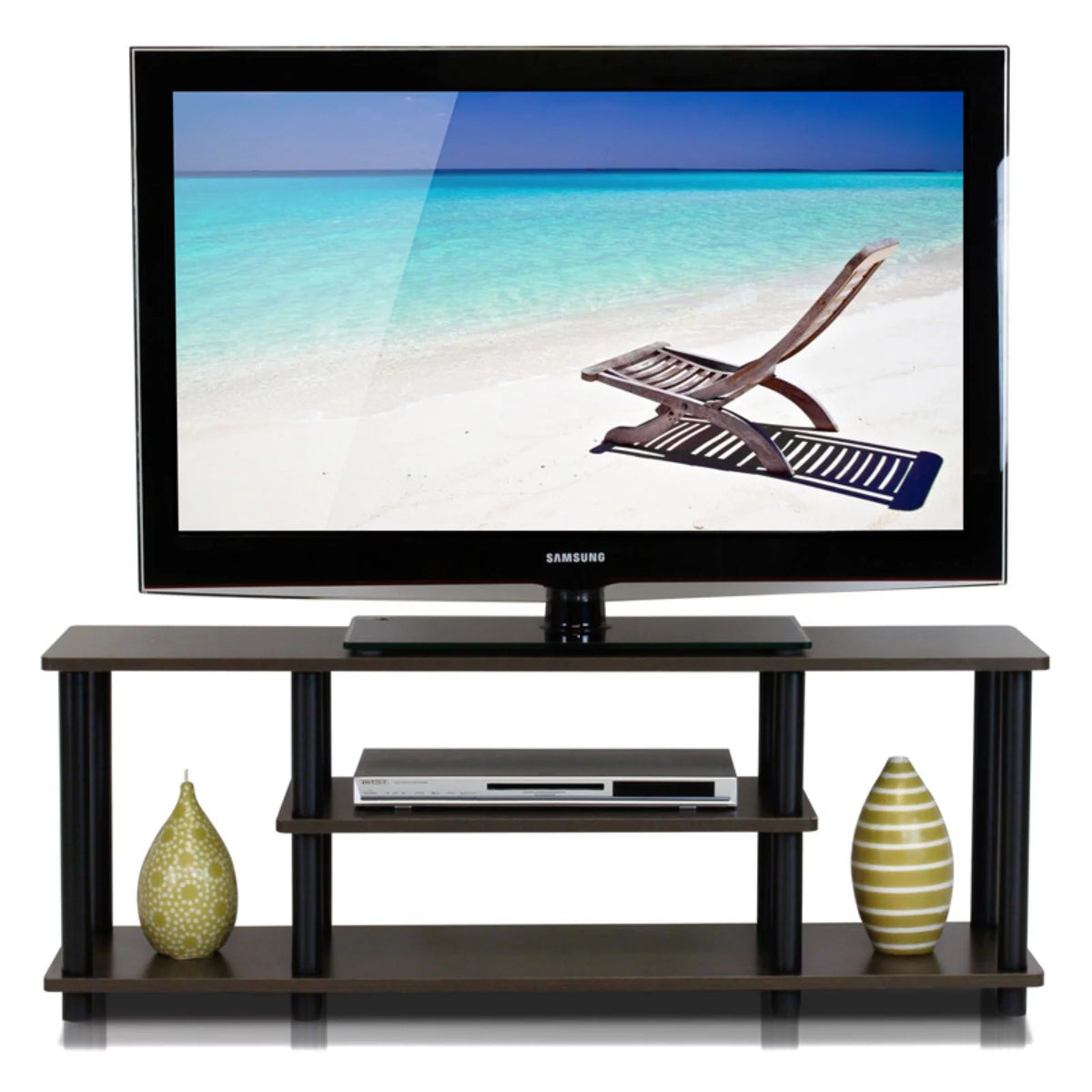 3-Tier Oak White TV Stands O59664