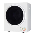 Compact Portable 1.6cuft Clothes Dryer Stainless Steel Drum Black and White V333