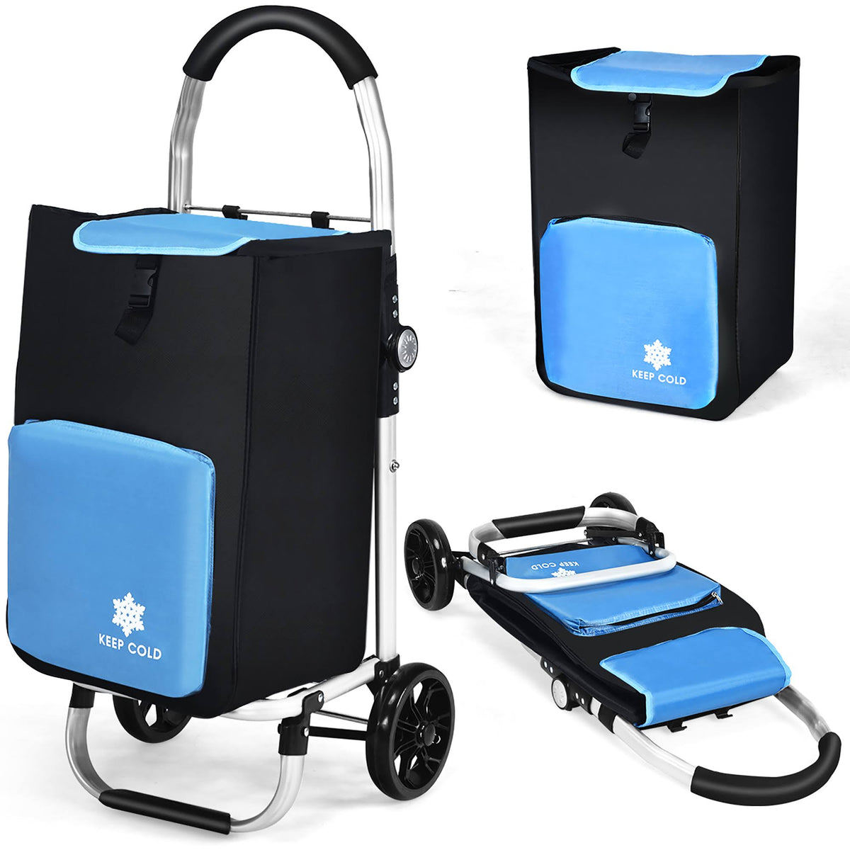 Folding Utility Cart with Removable Bag X54757