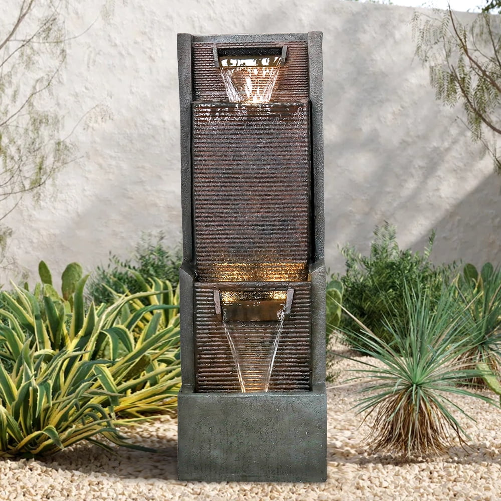 39.3-Inch Indoor Water Fountain with LED Lights X9281