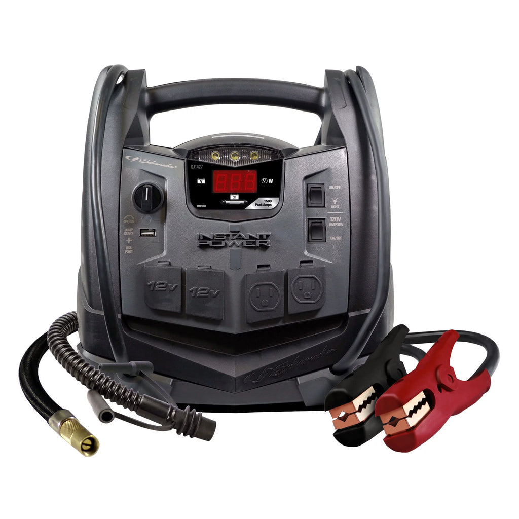 6-in-1 Portable Power Station, 1500A Jump Starter, 150-PSI Compressor A33312