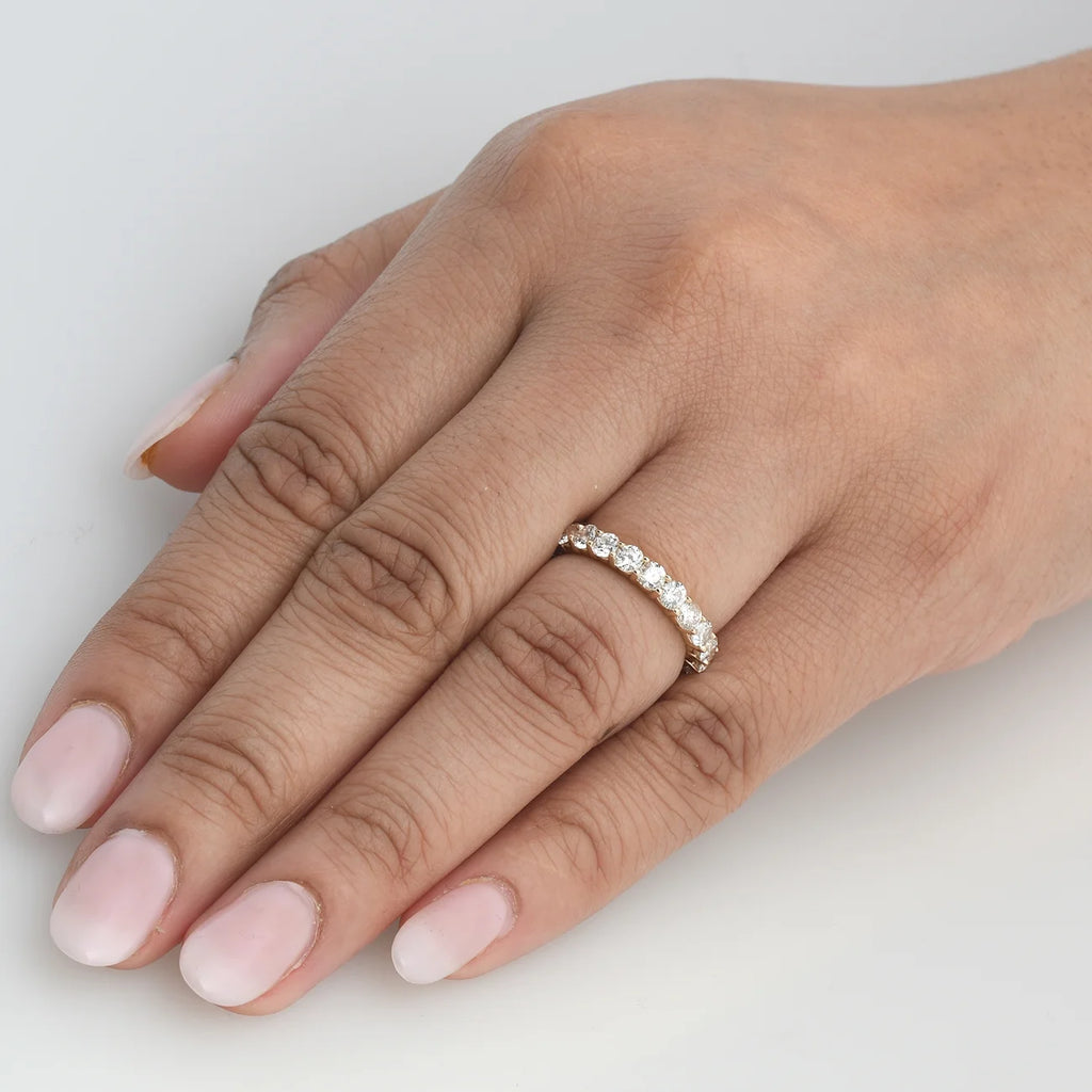 14K Yellow Gold Diamond Eternity Ring A690