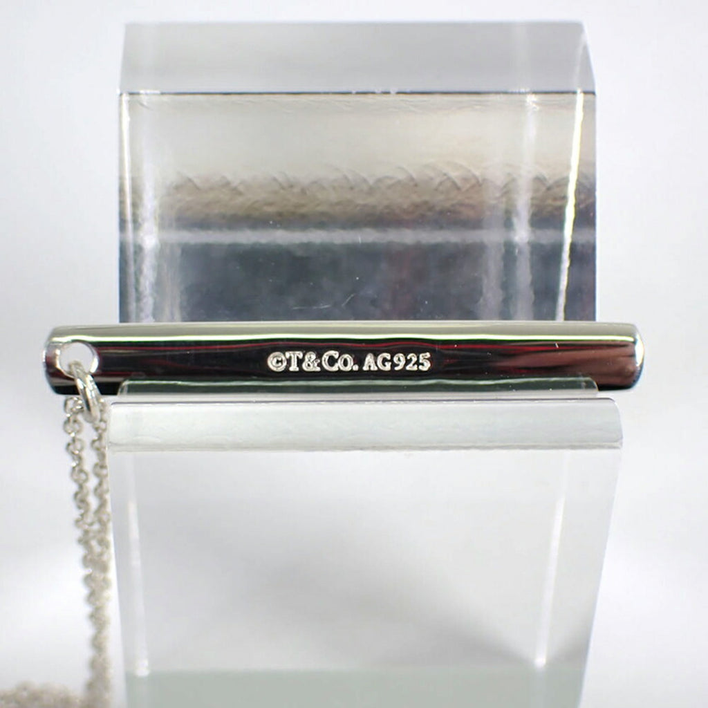 925 Silver Bar Pendant Necklace E94137