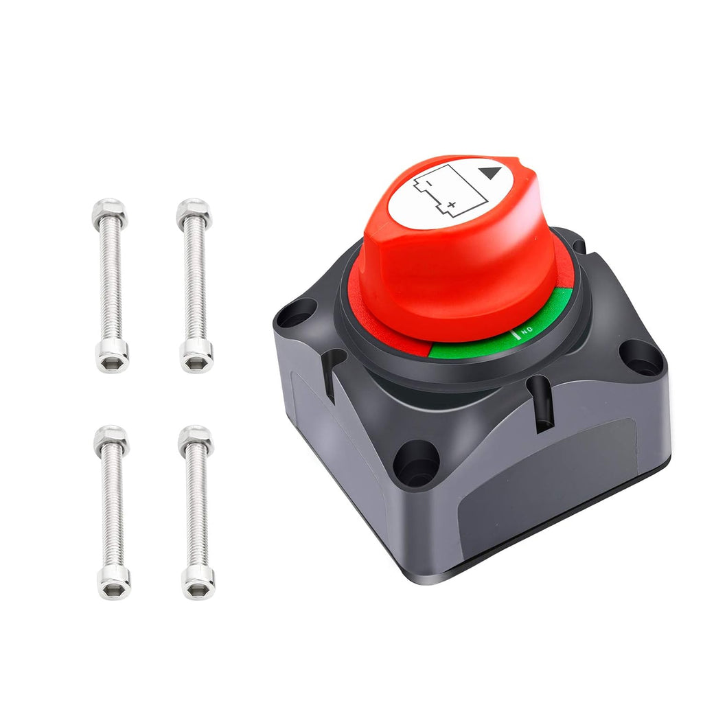 Battery Switch Disconnect Switch, 12-48V 600A On/Off Battery Isolator, Pack of 2 S437