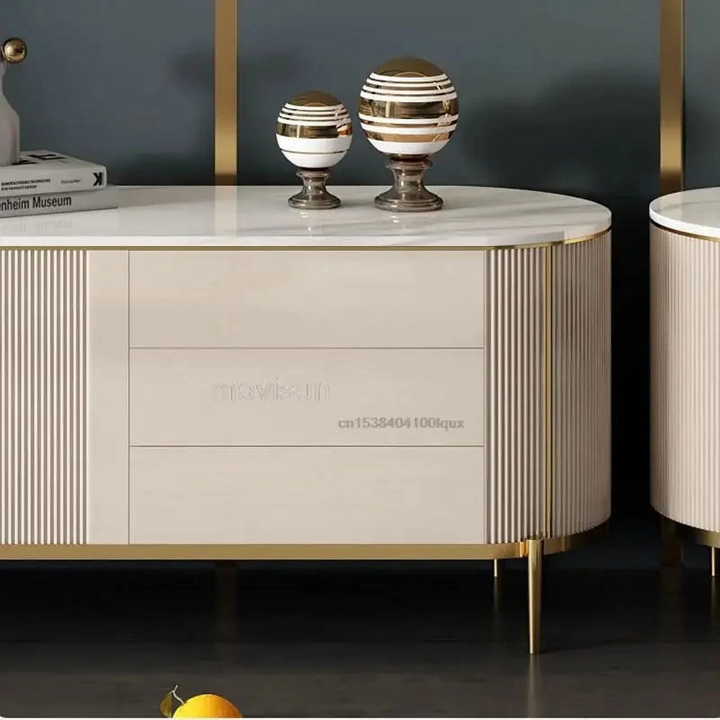 Italian Style Light Luxury Coffee Table TV Cabinet Q1037