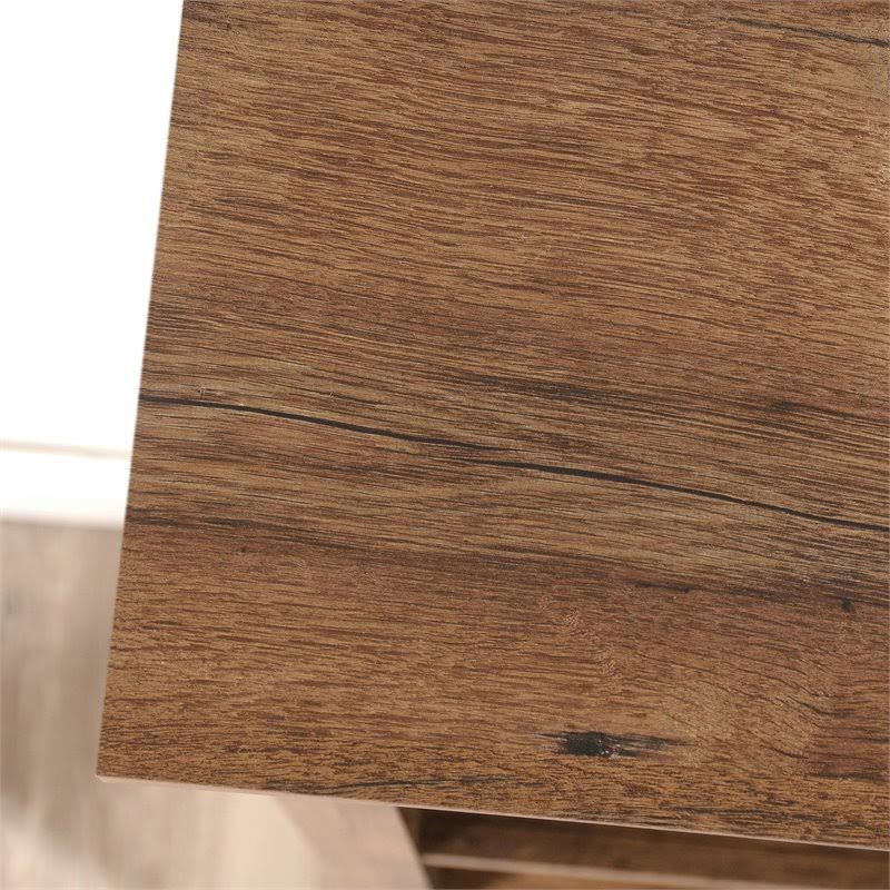 5-Shelf Bookcase with Doors in Vintage Oak E14240