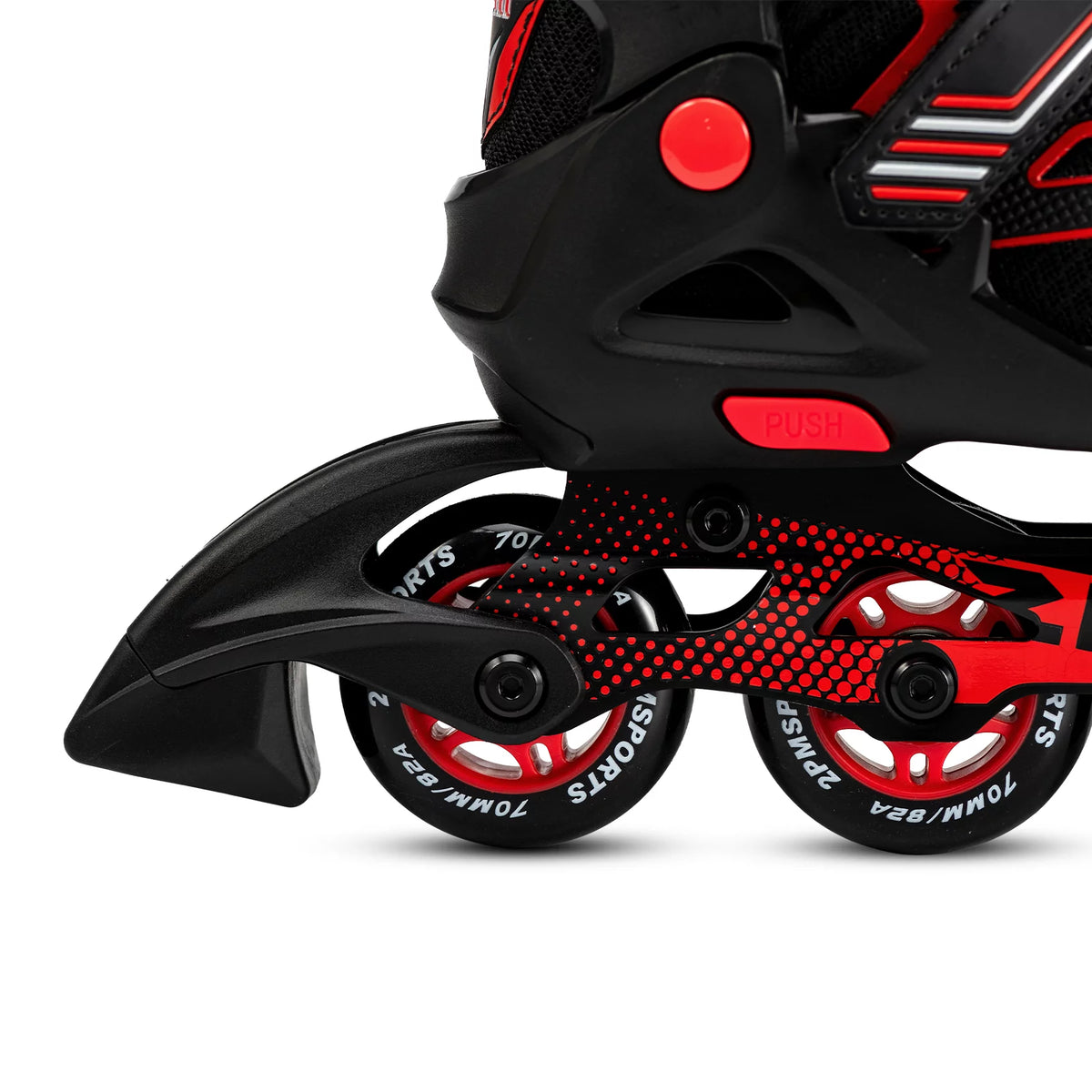 Red Black Adjustable Inline Skates E25123