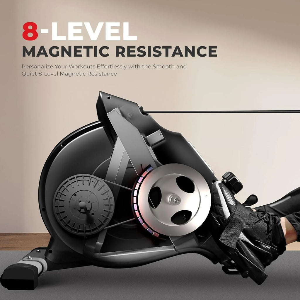 Home Rowing Machine with Magnetic Resistance, 8 Resistance Levels I35452