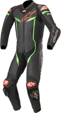 Black/Camo/Red Leather Motorcycle Riding Suit C24756