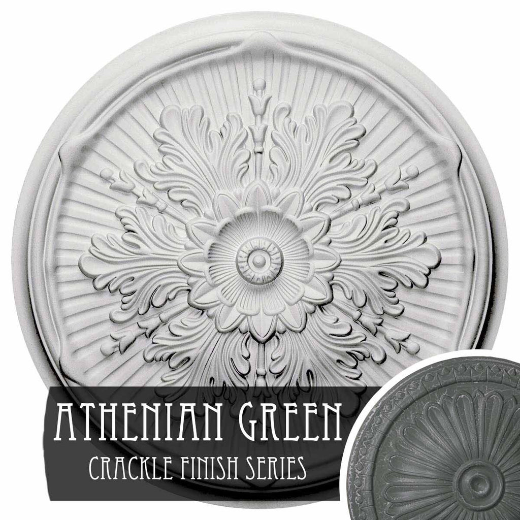 21 inch x 2 inch Hand-Painted Ceiling Medallion I900550