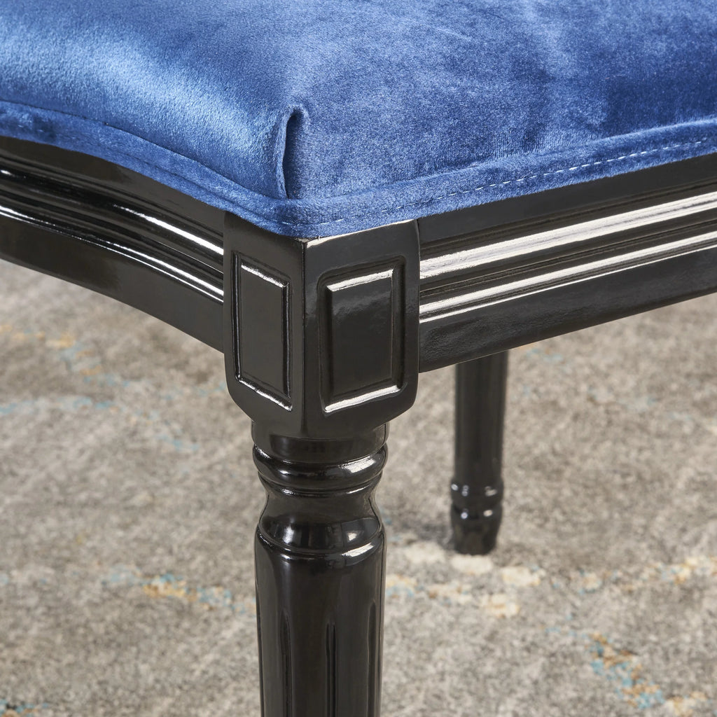 Navy Blue Velvet Dining Chairs Set of 2 T804603