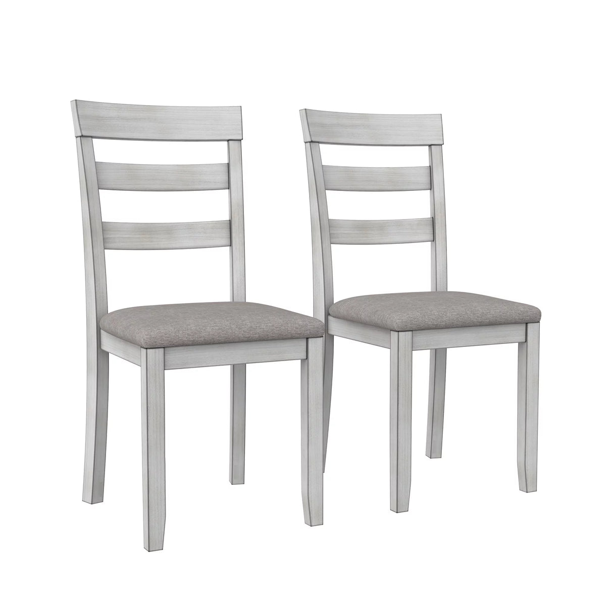 3-Piece Drop Leaf Wood Dining Set with Round Table and 2 Chairs W11561