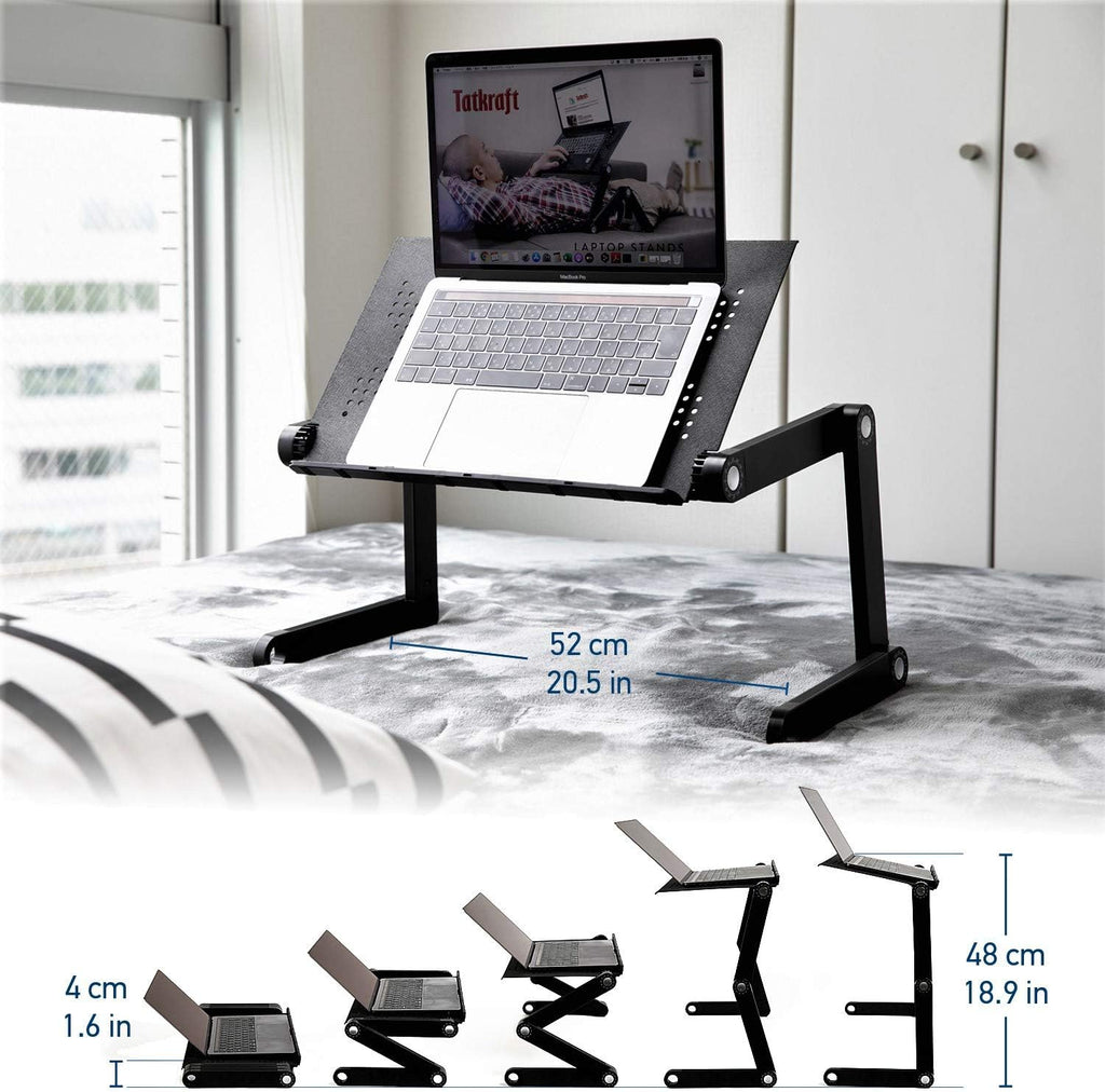 Black Pack of 2 Folding Laptop Table Q156