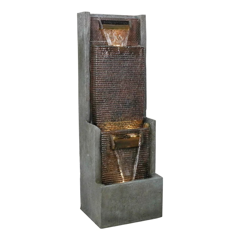 39.3-Inch Indoor Water Fountain with LED Lights X9281