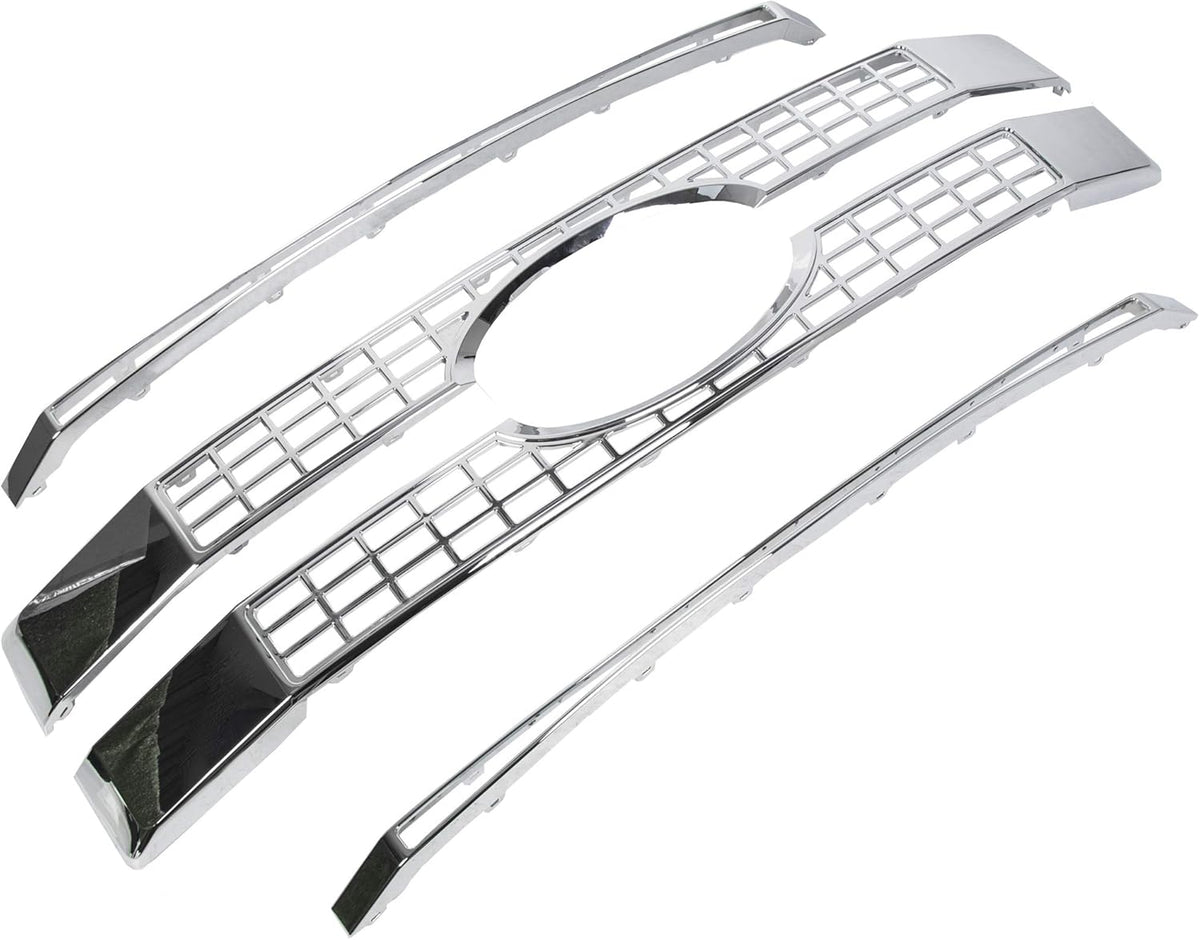 Chrome Front Hood Bumper Grille 4PCS S3539