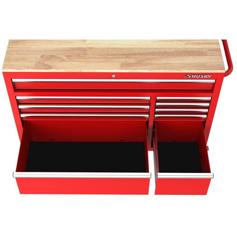 52 in. Red Mobile Workbench Cabinet F6978