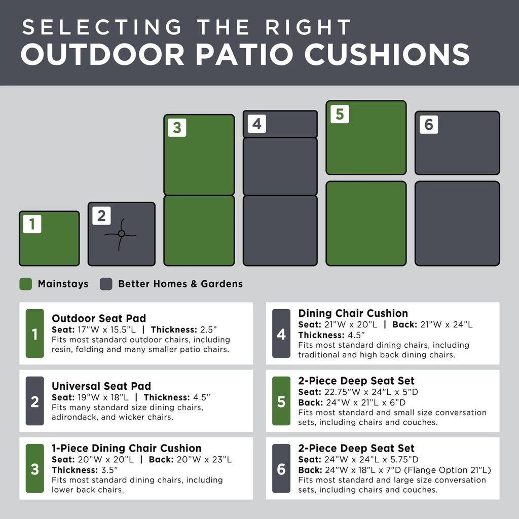 Grey Rectangle Outdoor Chair Cushion Z26242