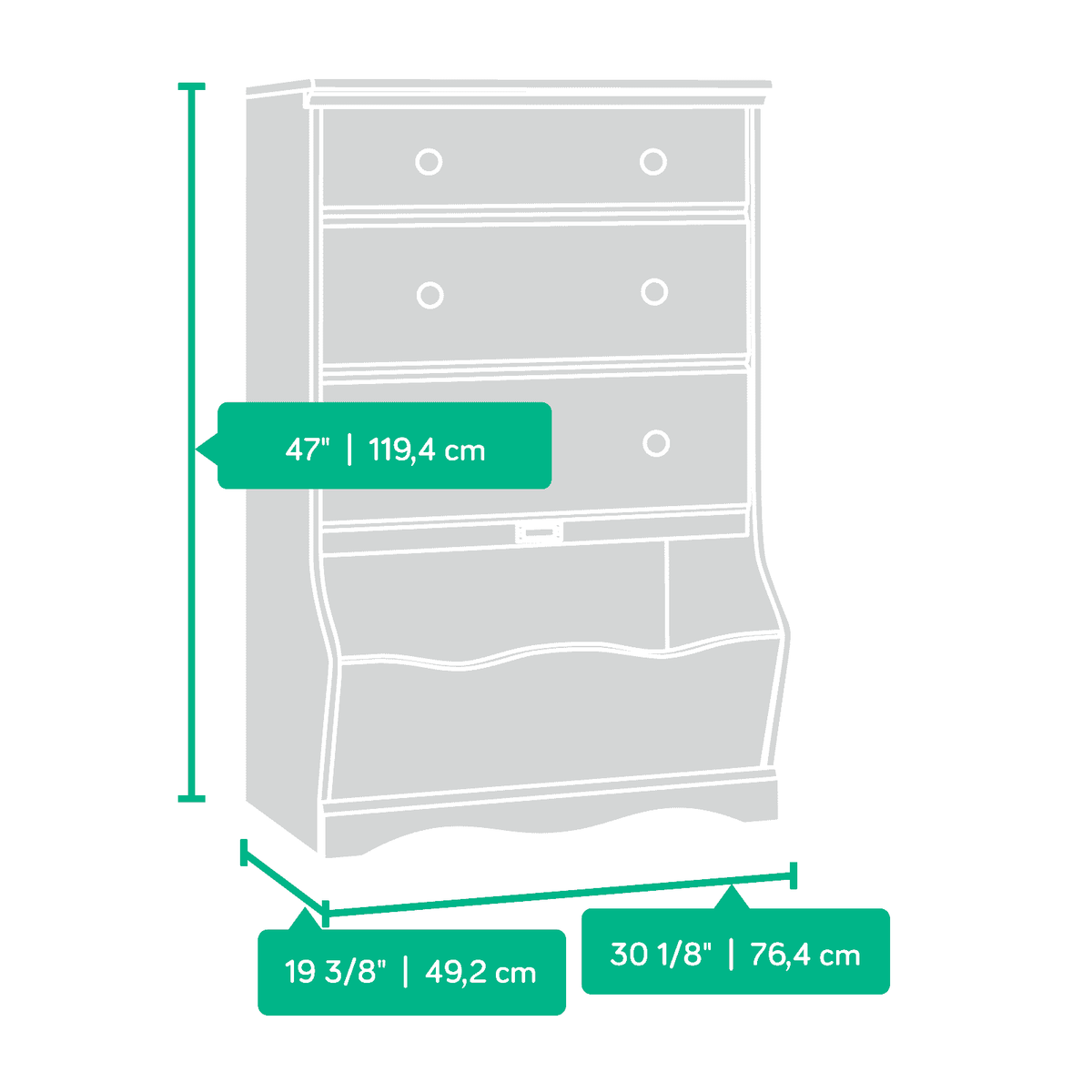 3-Drawer Dresser U992678