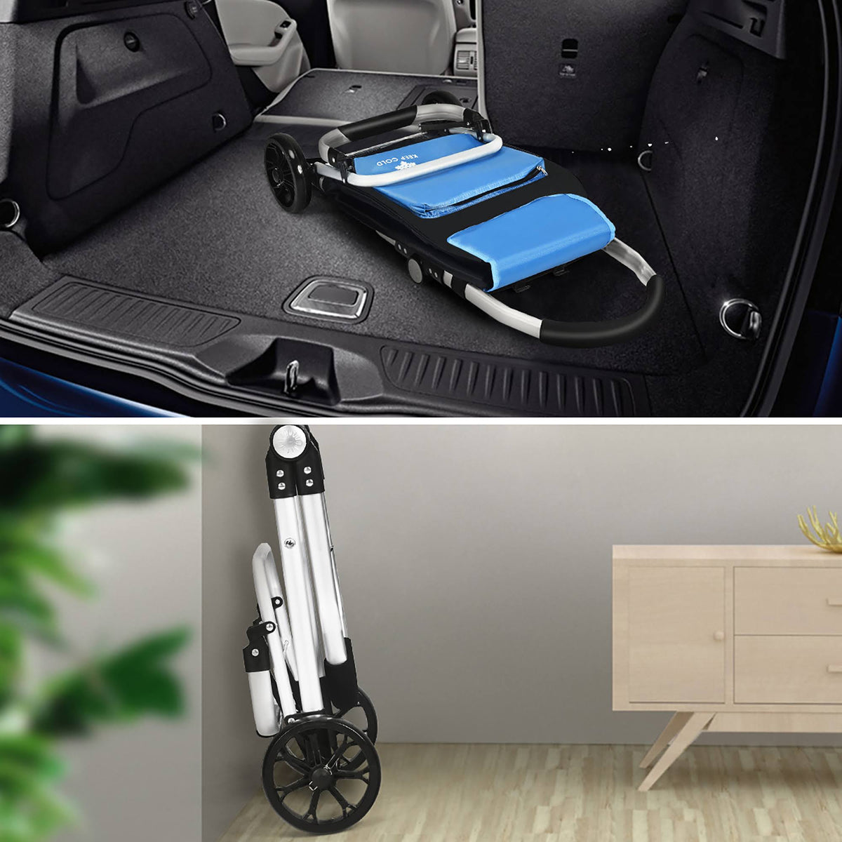 Folding Utility Cart with Removable Bag X54757
