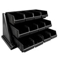 Black 12 Bins Organizer Rack B230494