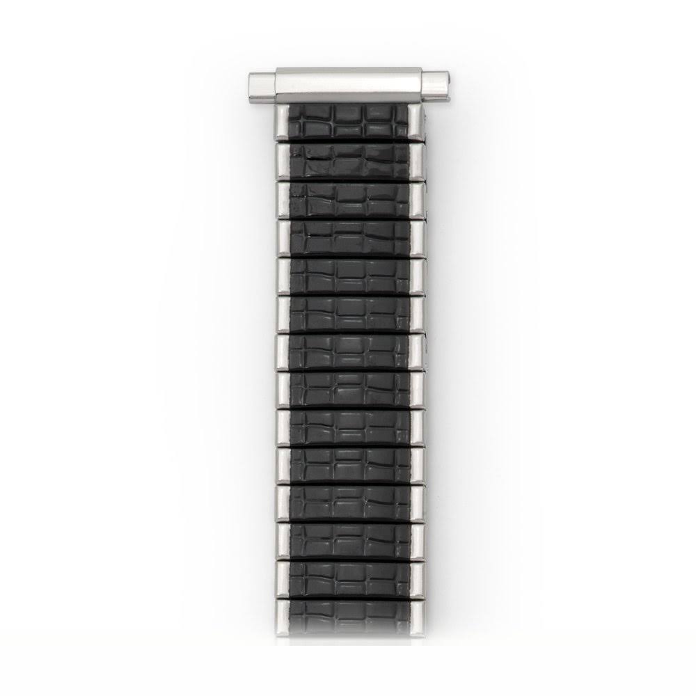 Black Stainless Steel Stretch Watch Band R1415