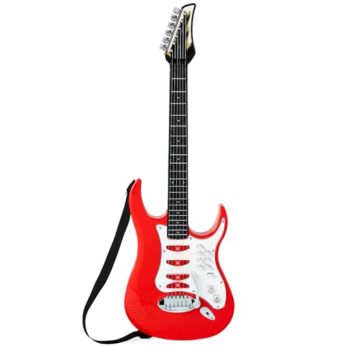 Blue Kids Electric Musical Guitar Play Set with Microphone and Amp A75526