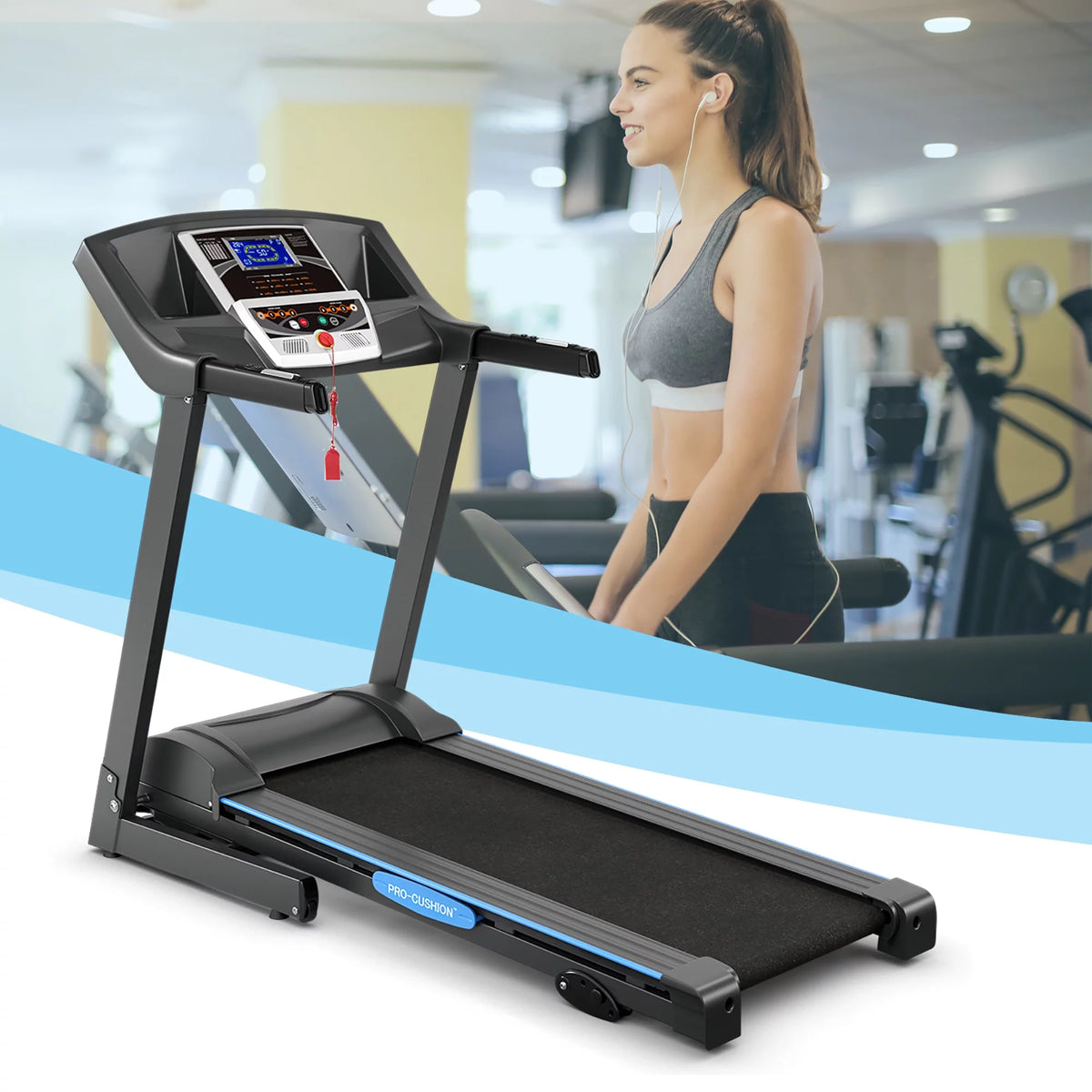 2.25HP Foldable Electric Treadmill H62589