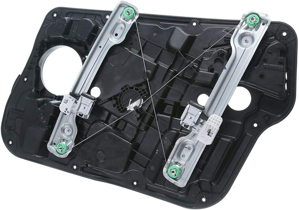 Electric Power Window Regulator Without Motor With Panel Compatible with Hyundai Sonata 2011-2014 Sedan Front Right Passenger Side Pack of 2 E52933