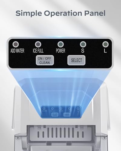 Portable Countertop Ice Maker with Carry Handle and Scoop H39781