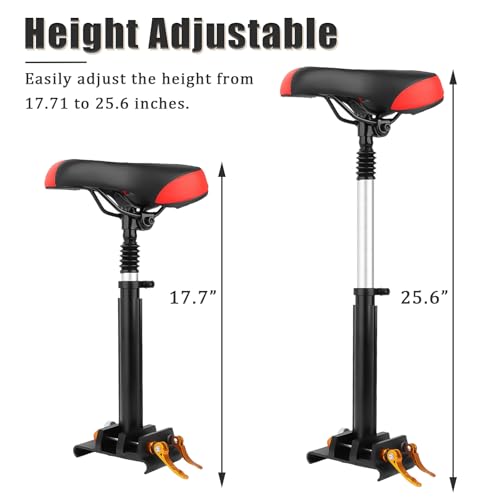 Adjustable Electric Scooter Seat with PU Cushion and Aluminum Rod M4399