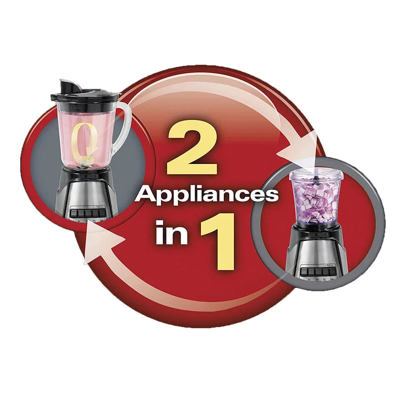 Countertop Blender 12 Functions 40oz Glass Jar Black P247