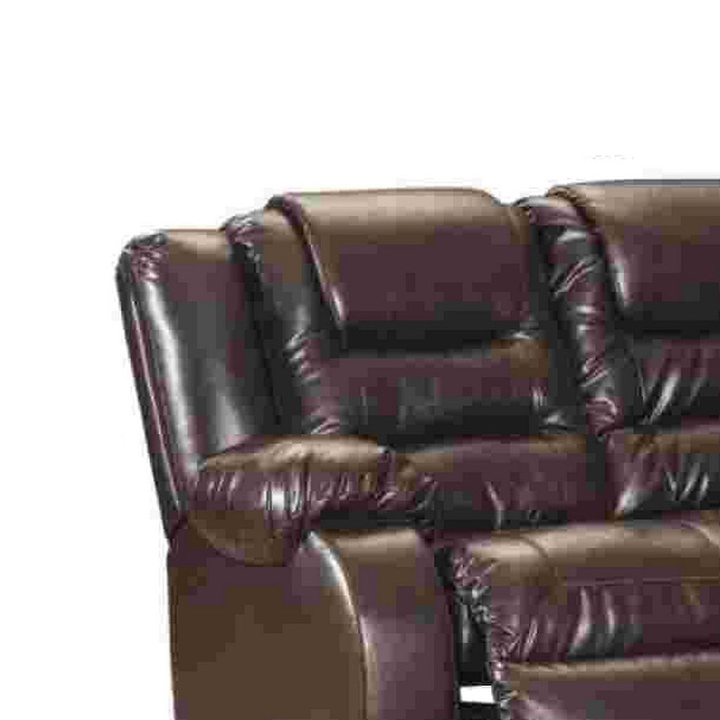 Mocha Brown Reclining Sofa E882687