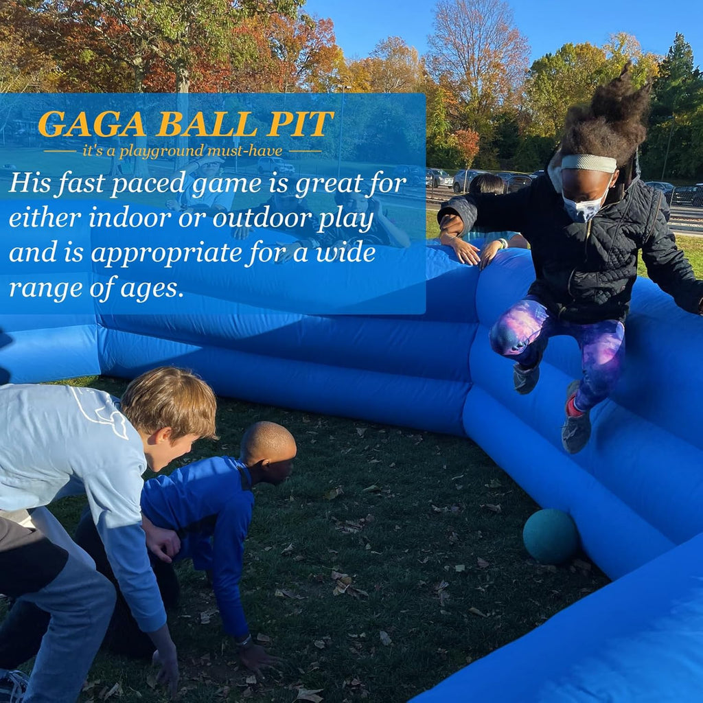 15FT Inflatable Gaga Ball Pit with Electric Blower C9442