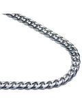 Titanium 7MM Curb Chain Link Necklace 20" W413