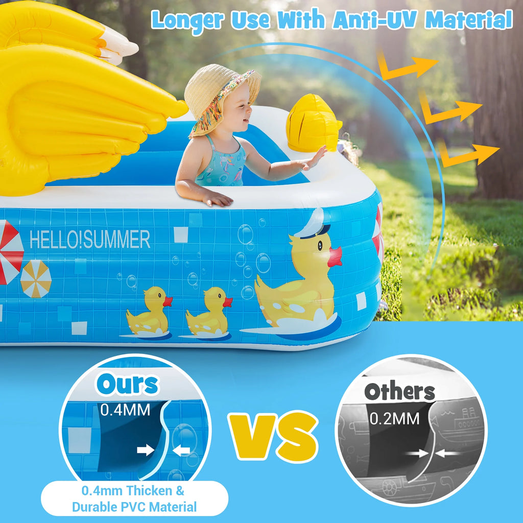 Inflatable Swimming Pool with Sprinkler D598