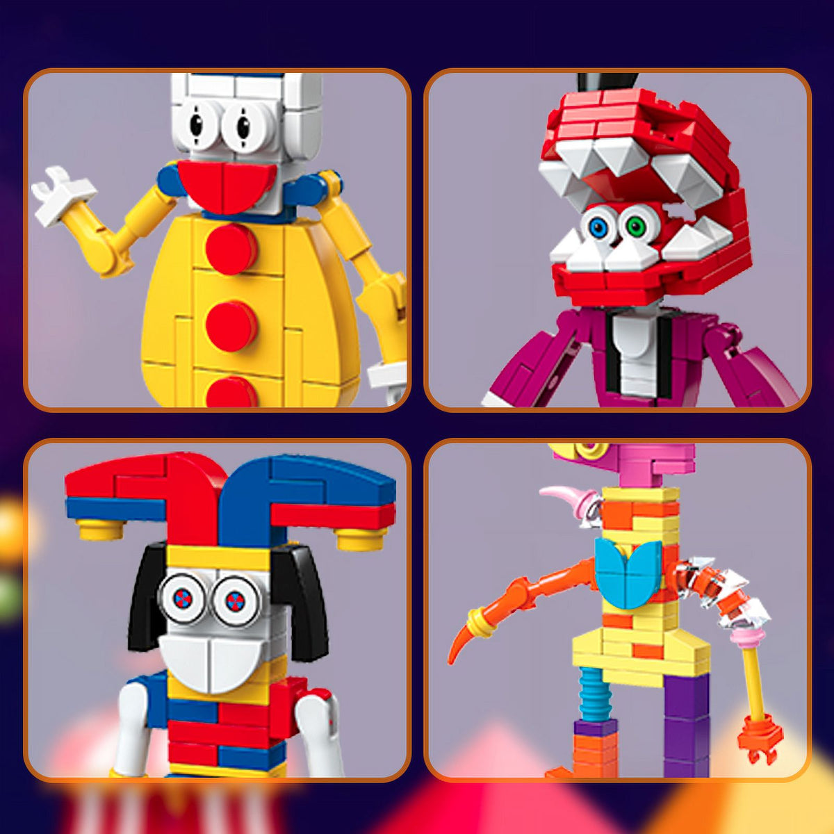 8 in 1 Digital Circus Building Blocks Toys Set C203
