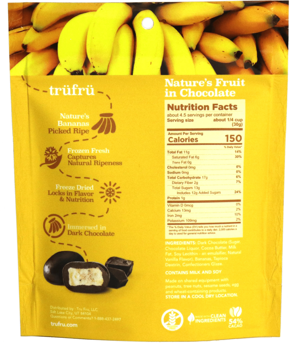 6-4.5 ounce Dark Chocolate Real Banana N8275