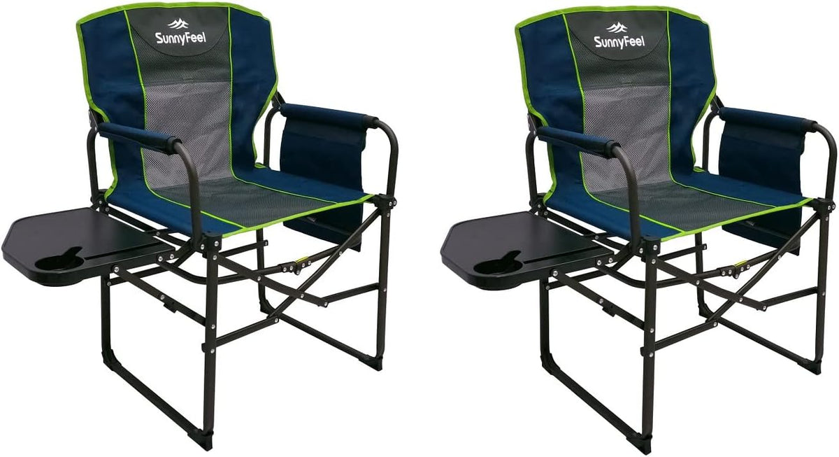 Oversized Portable Folding Camping Chair with Side Table T685