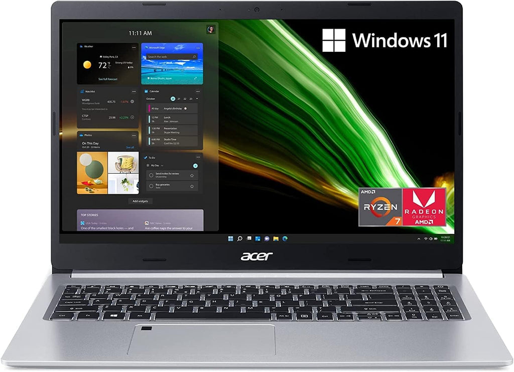 Silver 15.6" FHD IPS Laptop with Backlit Keyboard and Fingerprint Reader P64783