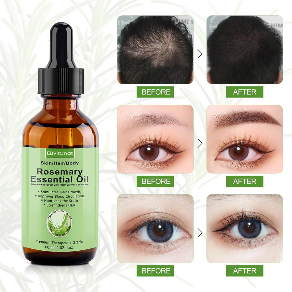 100% Pure Organic Rosemary Essential Oil for Hair K1102