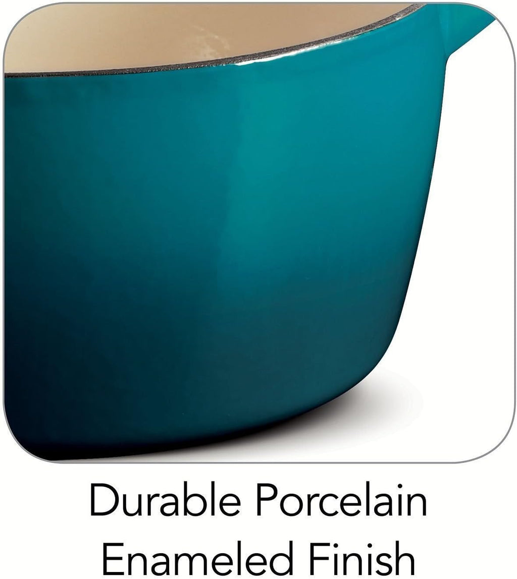 Enameled Cast Iron 6.5-Quart Covered Round Dutch Oven E901