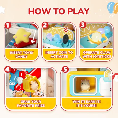 Large Claw Machine for Kids with Prizes Q4784