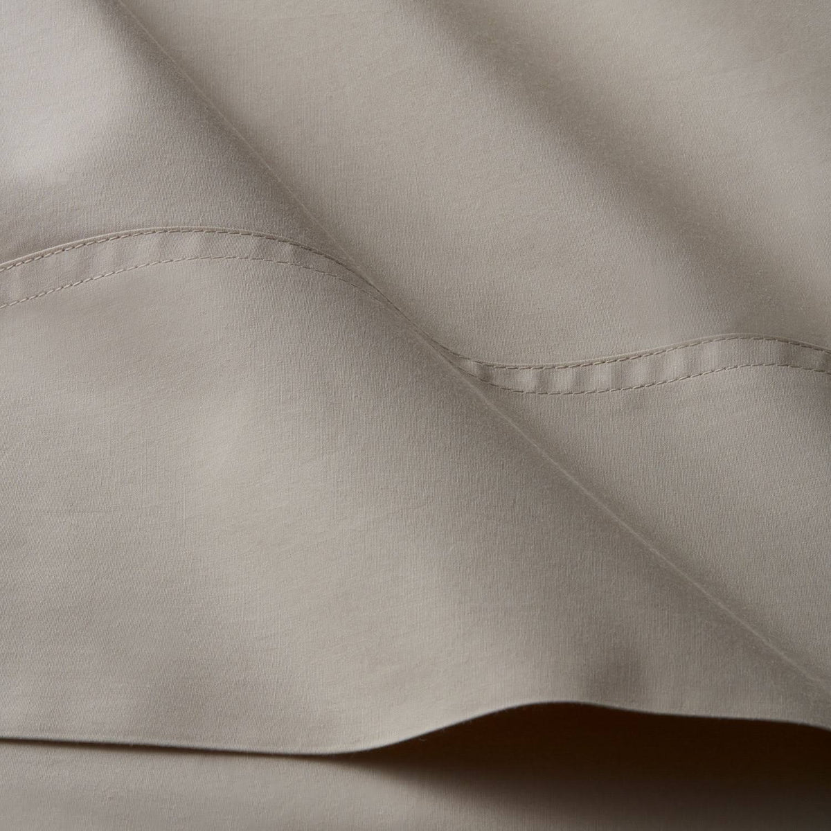 Ivory Queen Size Supima Cotton Percale Flat Sheet N2473
