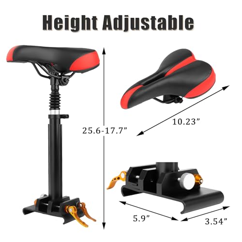 Adjustable Electric Scooter Seat with PU Cushion and Aluminum Rod M4399